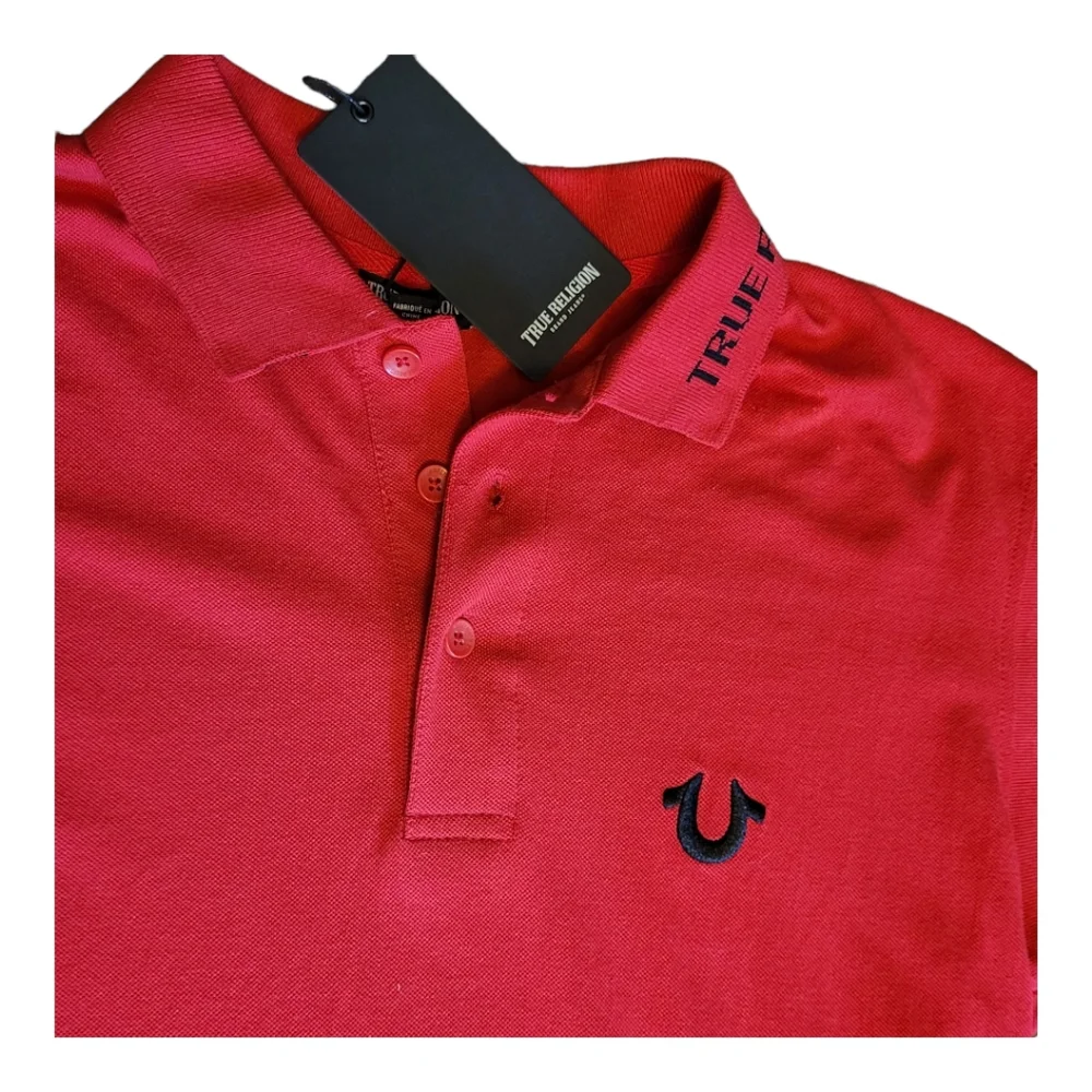 NEW True Religion Branded Collar SS Polo Shirt True Religion Polo Size Medium